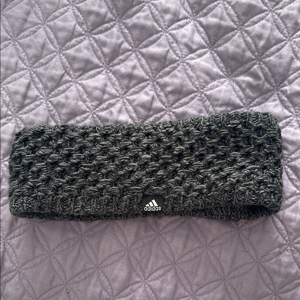 Adidas Gray Knit Ear Warmer Headband